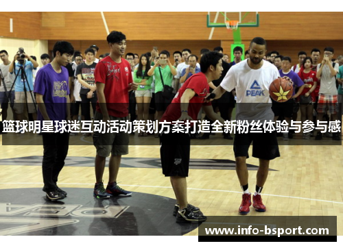 篮球明星球迷互动活动策划方案打造全新粉丝体验与参与感