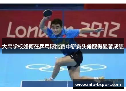 大禹学校如何在乒乓球比赛中崭露头角取得显著成绩